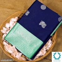 Myra Attractive Sarees - Saree Length Size: 5.5m Blouse Length Size: 0.8m, Saree And Blouse Fabric : jacquard, Pack of: 1